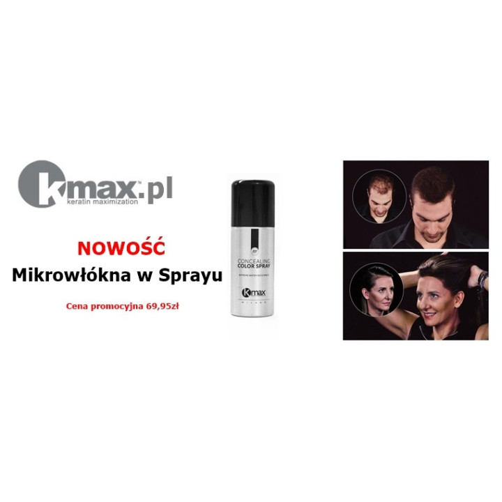 Kmax Mikrowókna do Włosów w Sprayu
