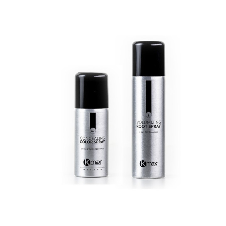 Zestaw Kmax Maskowanie Łysiny i Siwych Włosów 100ml Zwiększanie Objętości Włosów 150ml
