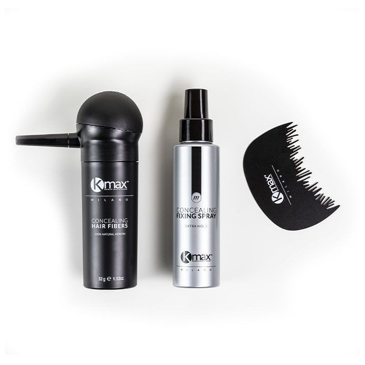 Kmax Profesjonalny Zestaw Zagęszczanie Włosów Mikrowłókna do Włosów 4 Produkty
