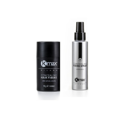 Kmax 10g - Zagęszczanie Włosów + Lakier do utrwalania mikrowłókien