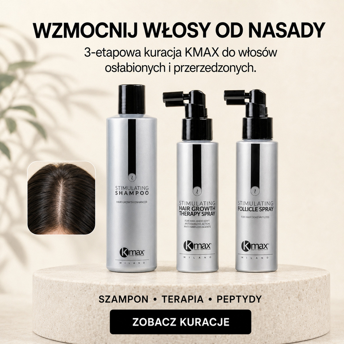 Mocniejsze włosy od nasady