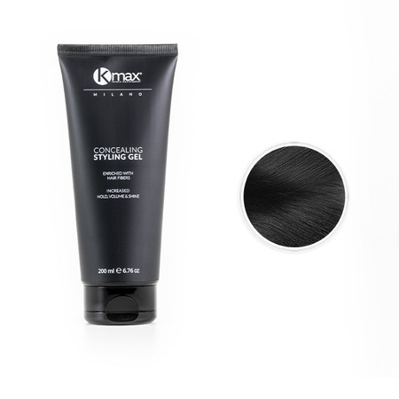 Kmax Żel Zagęszczający Włosy z Mikrowłóknami do Włosów + Maskujący Siwe Włosy 200ml
